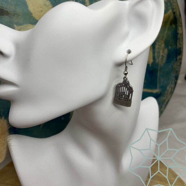 Boucles d'oreilles Volière