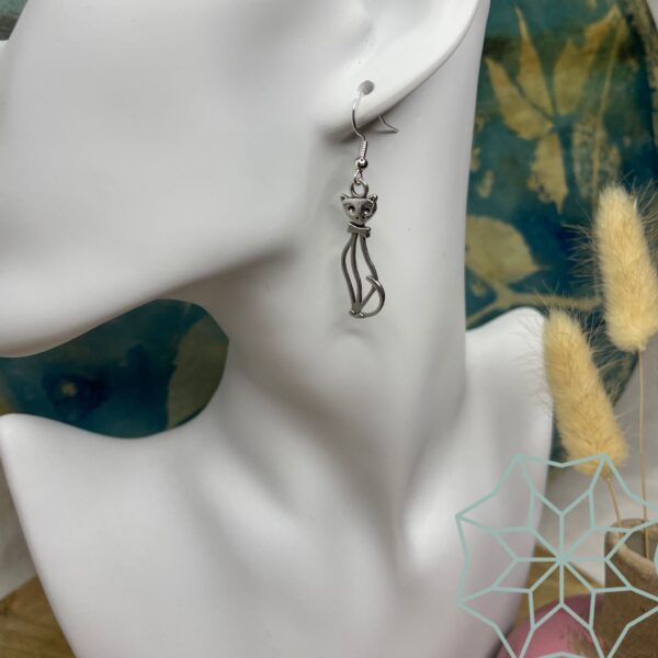 Boucles d'oreilles Chat Elégant