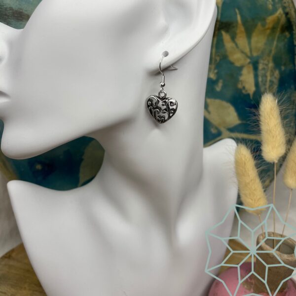 Boucles d'oreilles Coeur Arabesque