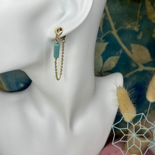 Boucles d'oreilles Aqua