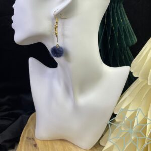 Boucles d&rsquo;oreilles Etoile & Pompon